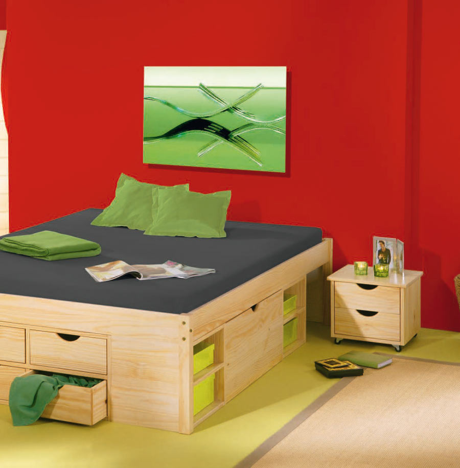 Bett maximus ii aus kiefernholz