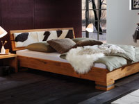 Eiche Massivholz Bettgestell Oakline WILD