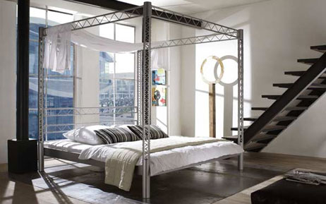 Metallbett Himmelbett Life