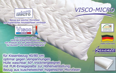 Visko Micro Nackenst�tzkissen f�r optimale K�rperanpassung