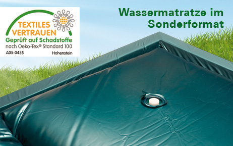 Wasserbettmatratze Sonderma� 22-23 cm, �ko-Tex Klasse 1