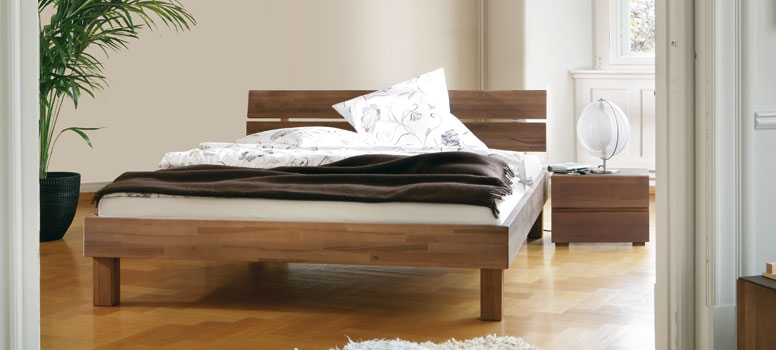 Bettgestell Hasena Massivholz Woodline