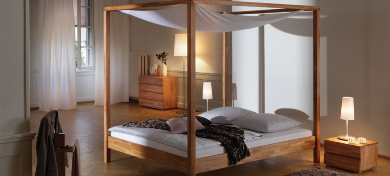 Bettgestell Hasena Massivholz Woodline