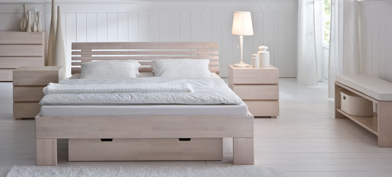 Bettgestell Hasena Massivholz Woodline