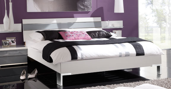 Holzdekor Bettgestell der Serie Vicenza