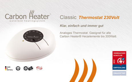 Carbon-Heater Wasserbett Heizung Thermostat