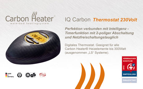 Carbon-Heater Wasserbett Heizung Thermostat