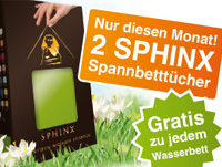 GRATIS 2 super stretchige Sphinx Spannbetttcher