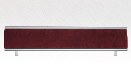 SCHNPPCHEN 50: Kopfteil Touch alu Microfaser bordeaux 180 cm