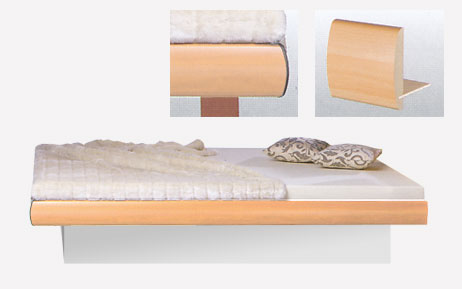 SCHNPPCHEN: Wasserbett Dekorumrandung Buche 140x200cm