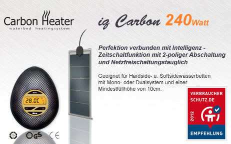 Wasserbett Heizung IQ Carbon digital