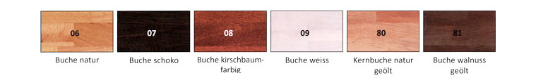 Woodline Bettgestell Echtholz Hasena Farben