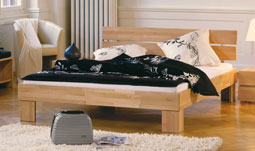 Bettgestell Woodline Massivholz Hasena