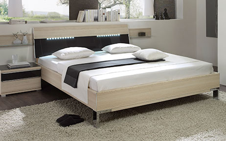 Holzdekor und Glas Kopfteil Vicenza 2