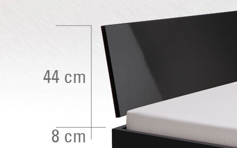 Hochglanz Kopfteil Orva - Movieline Gloss