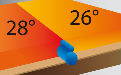 Lufttrennwand f�r duale Wasserbetten