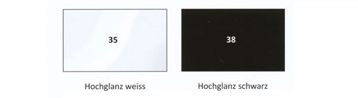 Farbkarte Hochglanz Kopfteil Hasena
