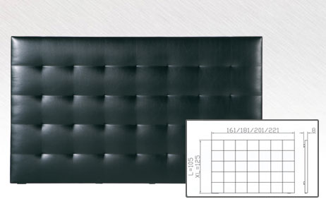 Polster Wandpaneele Sogno L für Wasserbetten