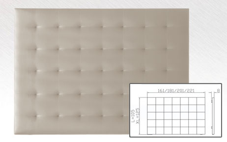 Polster Wandpaneele Sogno XL mit ppiger Polsterung