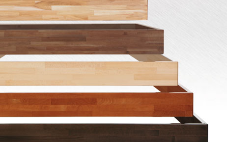 Wasserbett mit Woodline Massivholz Bettgestell