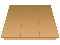 Geschlossenes Standard Wasserbett Podest