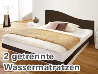 Wasserbett Split freistehend als DUAL Softside