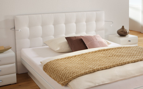 Split Wasserbett mit Sogno L Wandpaneel