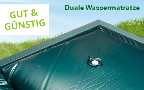 Wasserbettmatratze dual - Eine Betthlfte