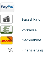 akzeptierte Zahlungsmittel